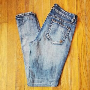 Indigo‎ Rein skinny distressed ripped stretchy jeans size 7